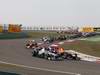 GP CINA, 17.04.2011- Gara, Nico Rosberg (GER), Mercedes GP Petronas F1 Team, MGP W02 e Mark Webber (AUS), Red Bull Racing, RB7