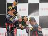 GP CINA, 17.04.2011- Gara, Lewis Hamilton (GBR), McLaren Mercedes, MP4-26 vincitore, Sebastian Vettel (GER), Red Bull Racing, RB7 secondo e Mark Webber (AUS), Red Bull Racing, RB7 terzo