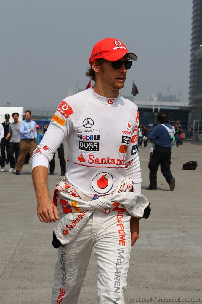 GP CINA, 14.04.2011- Jenson Button (GBR), McLaren  Mercedes, MP4-26 