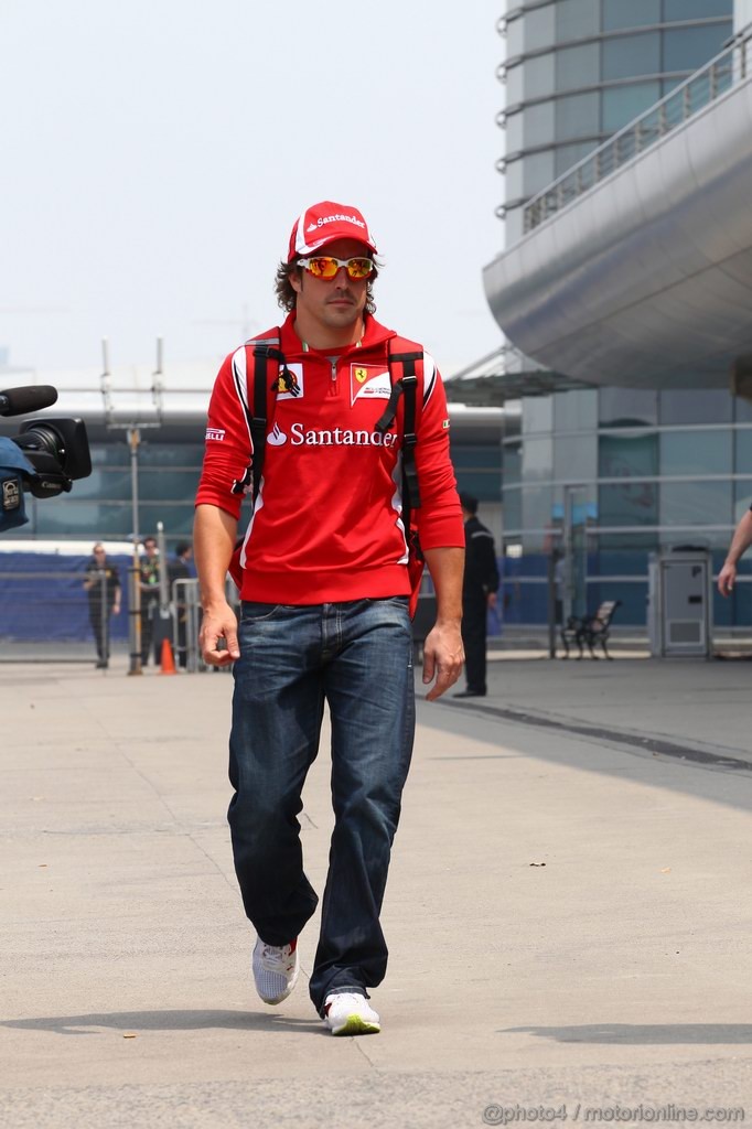GP CINA, 14.04.2011- Fernando Alonso (ESP), Ferrari, F-150 Italia 
