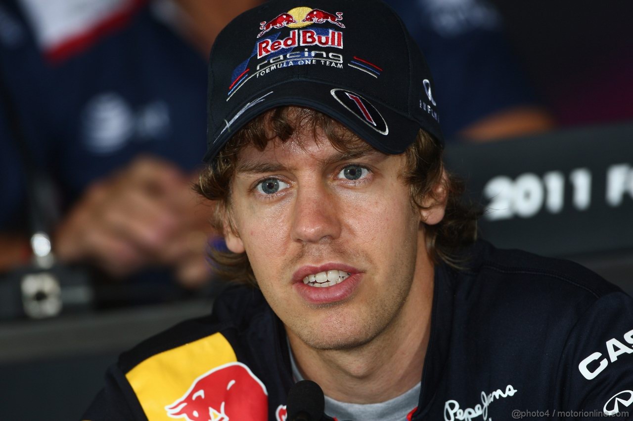 GP CINA, 14.04.2011- Conferenza Stampa, Sebastian Vettel (GER), Red Bull Racing, RB7
