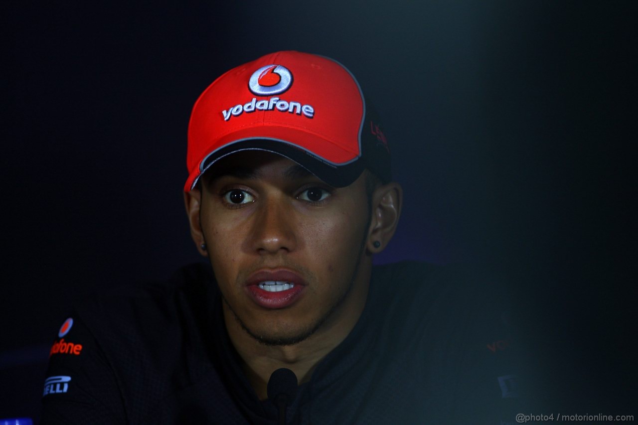 GP CINA, 14.04.2011- Conferenza Stampa, Lewis Hamilton (GBR), McLaren  Mercedes, MP4-26 