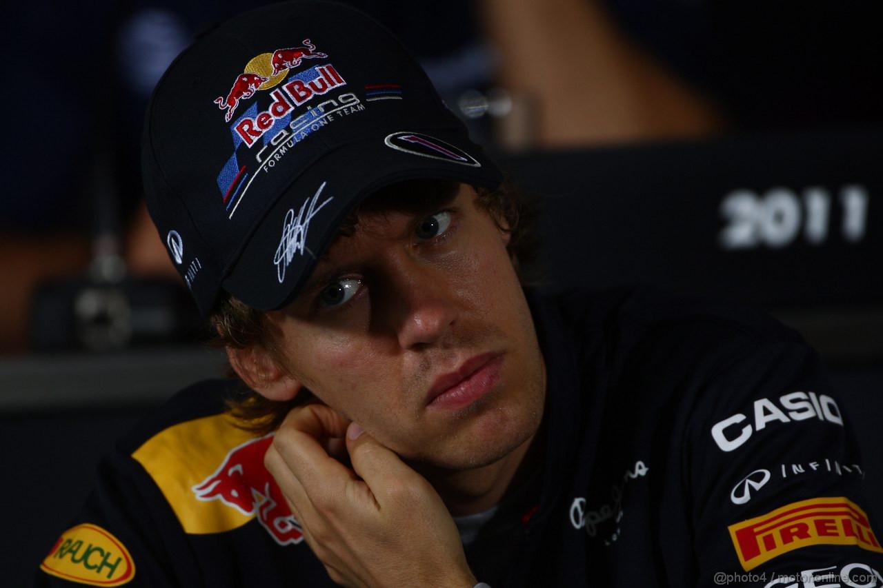 GP CINA, 14.04.2011- Conferenza Stampa, Sebastian Vettel (GER), Red Bull Racing, RB7 
