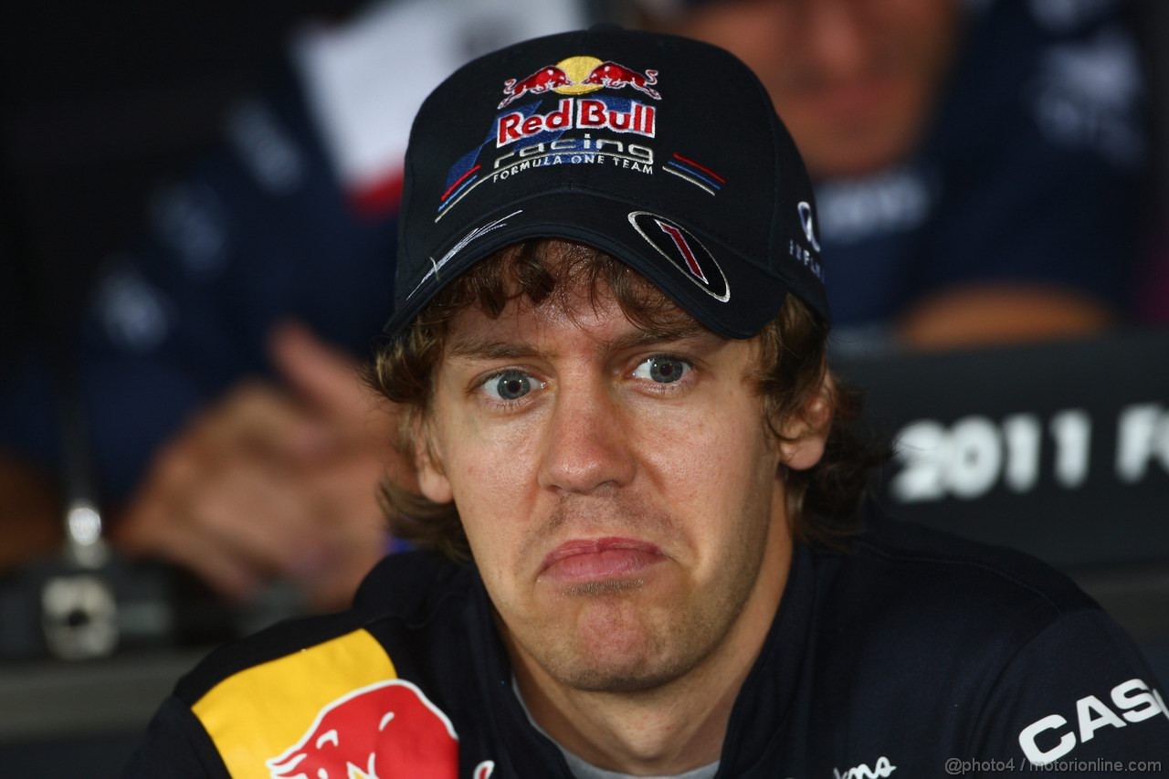 GP CINA, 14.04.2011- Conferenza Stampa, Sebastian Vettel (GER), Red Bull Racing, RB7 