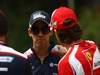 GP CINA, 14.04.2011- Pastor Maldonado (VEN), Williams FW33 e Jules Bianchi (FRA), Test Driver, Ferrari   