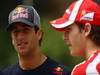 GP CINA, 14.04.2011- Daniel Ricciardo (AUS), Test Driver Scuderia Toro Rosso, STR6 e Jules Bianchi (FRA), Test Driver, Ferrari   
