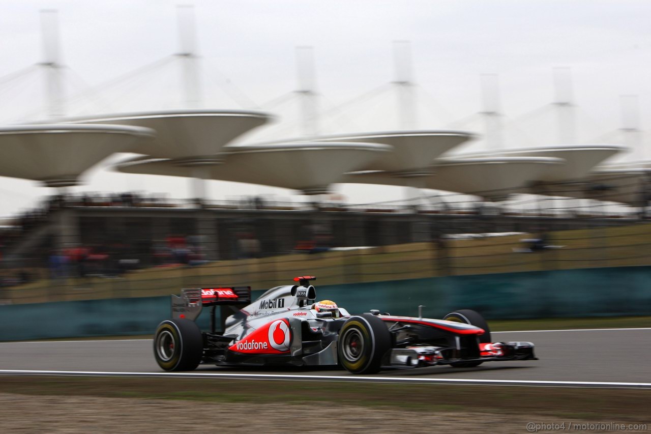 GP CINA, 16.04.2011- Prove Libere 3, Sabato, Lewis Hamilton (GBR), McLaren Mercedes, MP4-26
