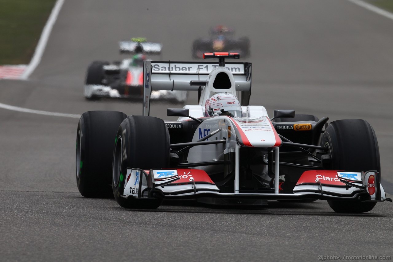 GP CINA, 16.04.2011- Prove Libere 3, Sabato, Kamui Kobayashi (JAP), Sauber F1 Team C30 
