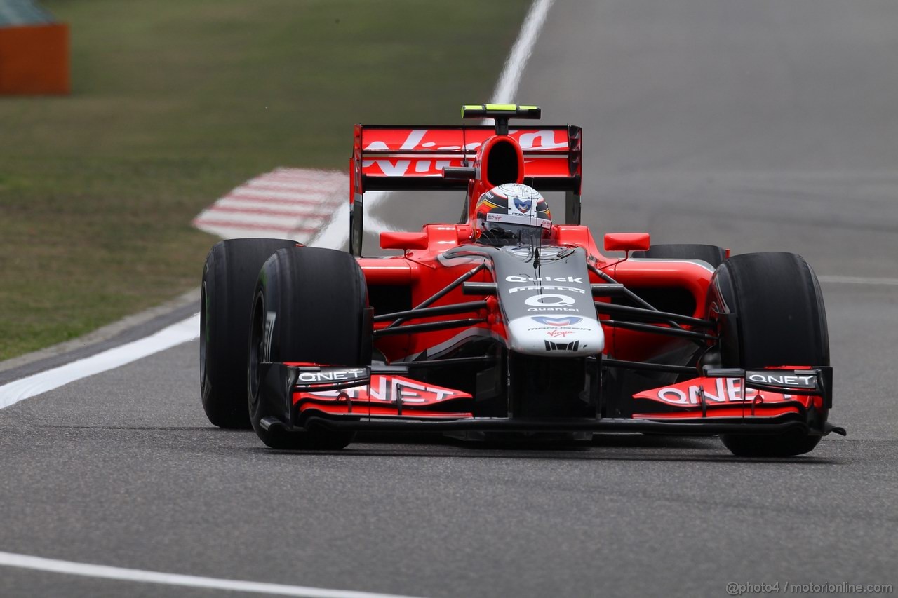 GP CINA, 16.04.2011- Prove Libere 3, Sabato, Jerome D'Ambrosio (BEL), Marussia Virgin Racing VR-02 