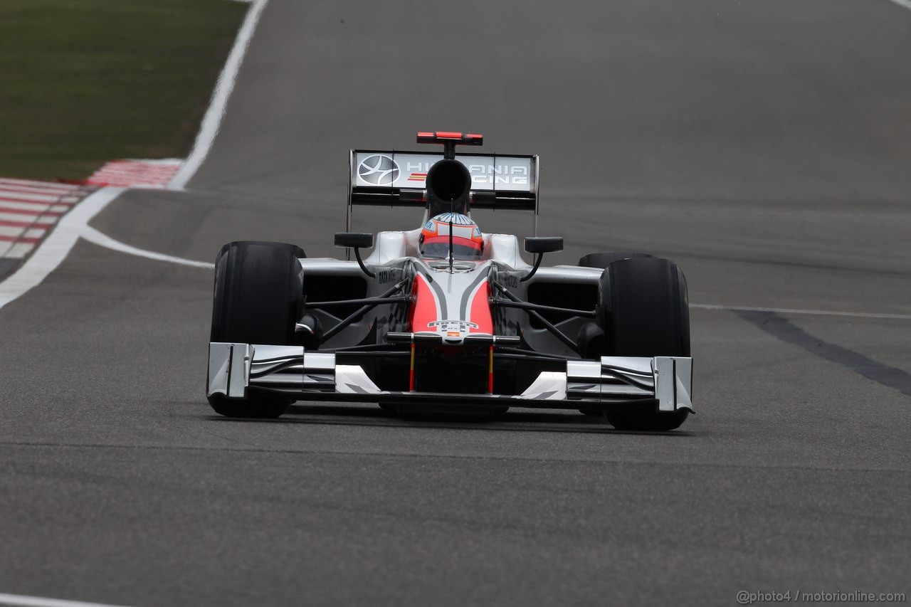 GP CINA, 16.04.2011- Prove Libere 3, Sabato, Narain Karthikeyan (IND), Hispania Racing F1 Team, HRT 