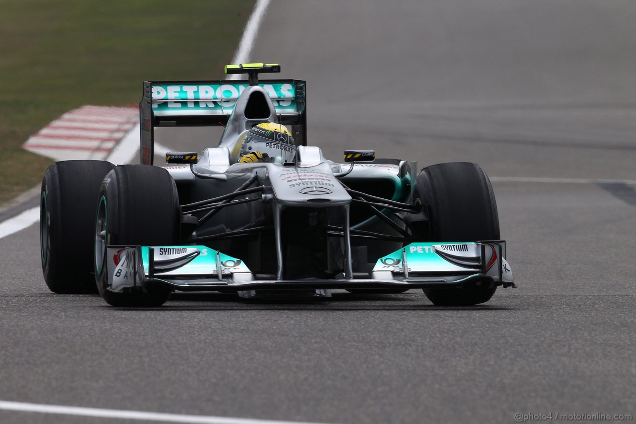 GP CINA, 16.04.2011- Saturday, Nico Rosberg (GER), Mercedes GP Petronas F1 Team, MGP W02 