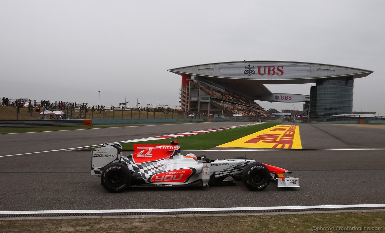 GP CINA, 16.04.2011- Saturday, Narain Karthikeyan (IND), Hispania Racing F1 Team, HRT 
