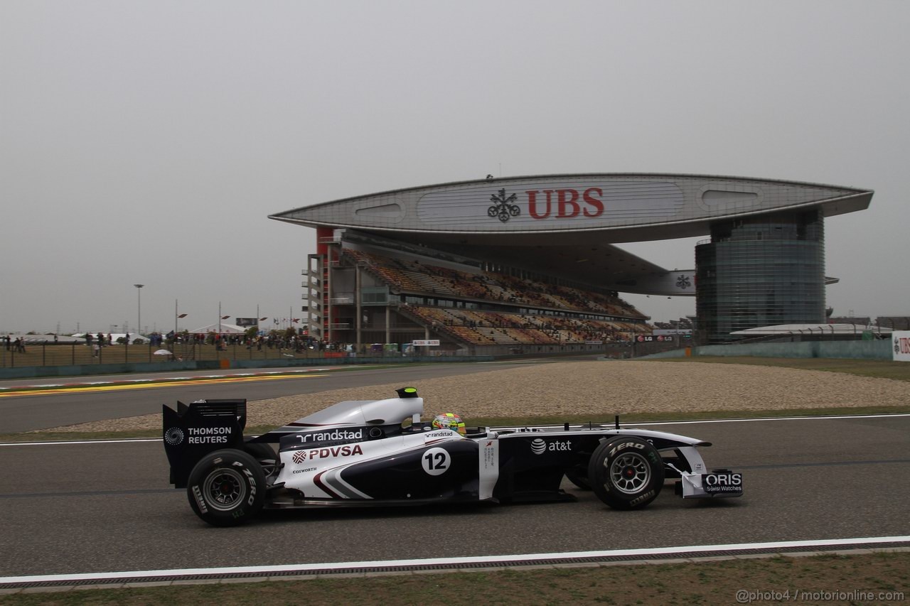 GP CINA, 16.04.2011- Saturday, Pastor Maldonado (VEN), Williams FW33