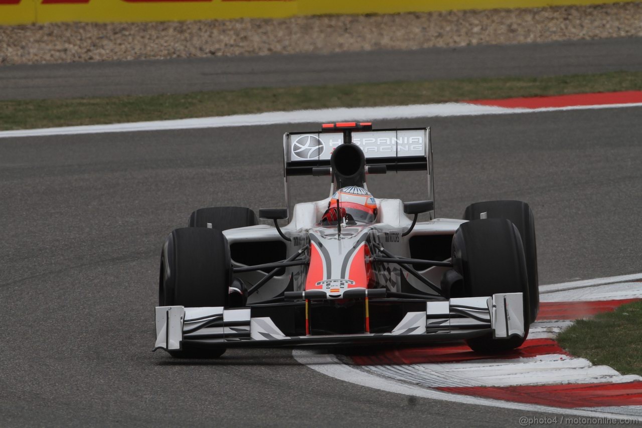 GP CINA, 16.04.2011- Saturday, Narain Karthikeyan (IND), Hispania Racing F1 Team, HRT 