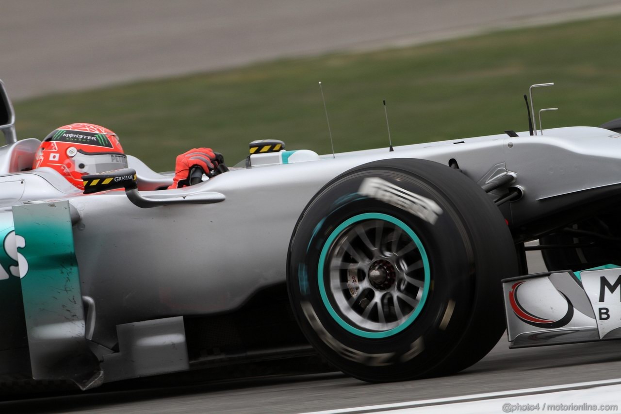 GP CINA, 16.04.2011- Saturday, Michael Schumacher (GER), Mercedes GP Petronas F1 Team, MGP W02 
