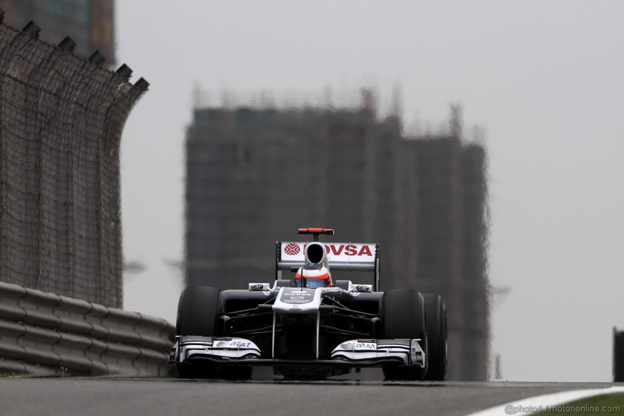 GP CINA, 16.04.2011- Saturday, Rubens Barrichello (BRA), Williams FW33 