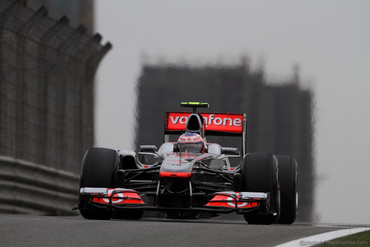 GP CINA, 16.04.2011- Prove Libere 3, Sabato, Jenson Button (GBR), McLaren  Mercedes, MP4-26 