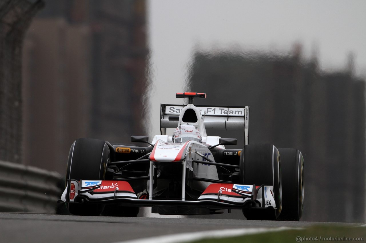 GP CINA, 16.04.2011- Prove Libere 3, Sabato, Kamui Kobayashi (JAP), Sauber F1 Team C30 