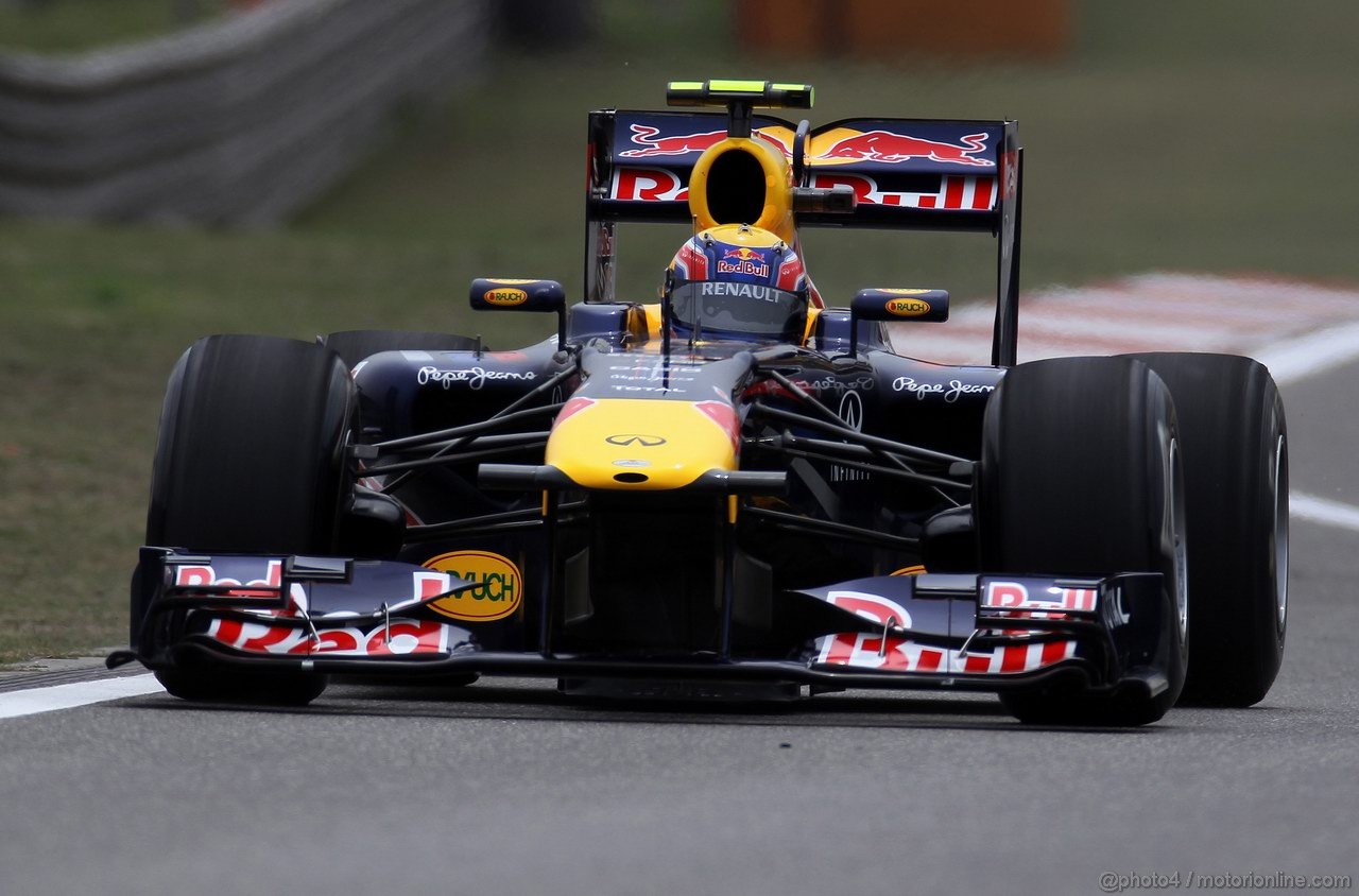 GP CINA, 16.04.2011- Prove Libere 3, Sabato, Mark Webber (AUS), Red Bull Racing, RB7 