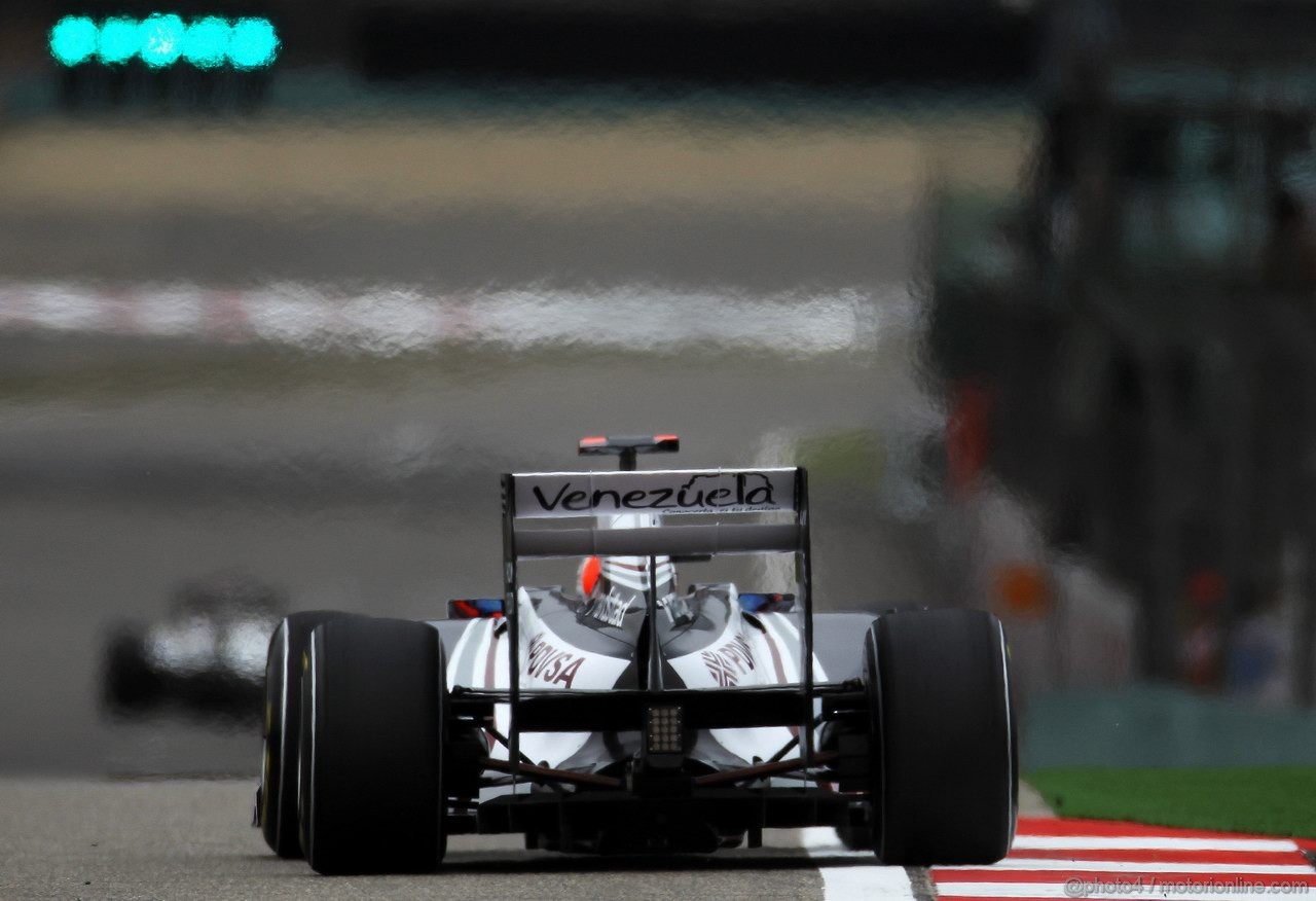 GP CINA, 16.04.2011- Prove Libere 3, Sabato, Rubens Barrichello (BRA), Williams FW33