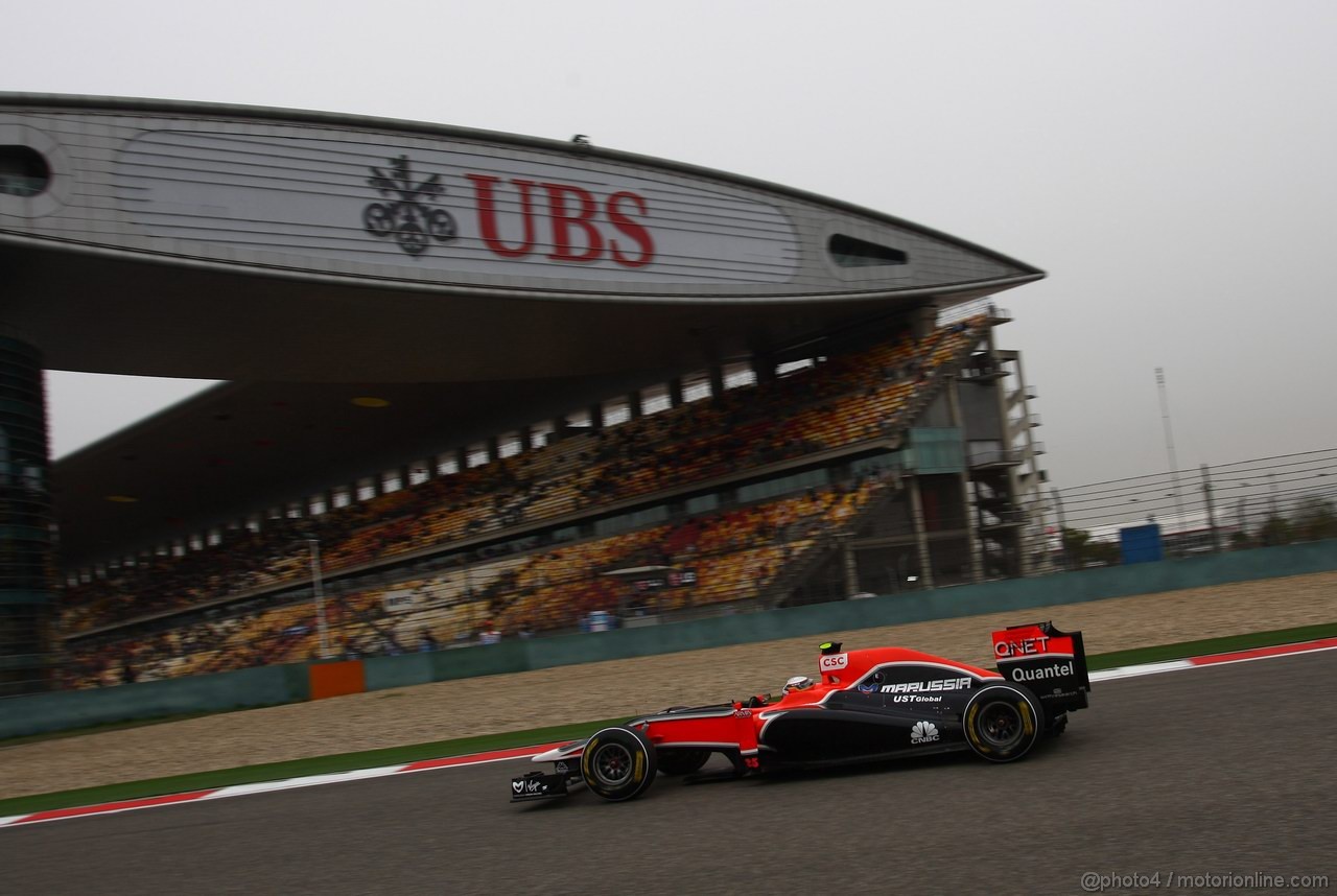 GP CINA, 16.04.2011- Qualifiche, Jerome D'Ambrosio (BEL), Marussia Virgin Racing VR-02 