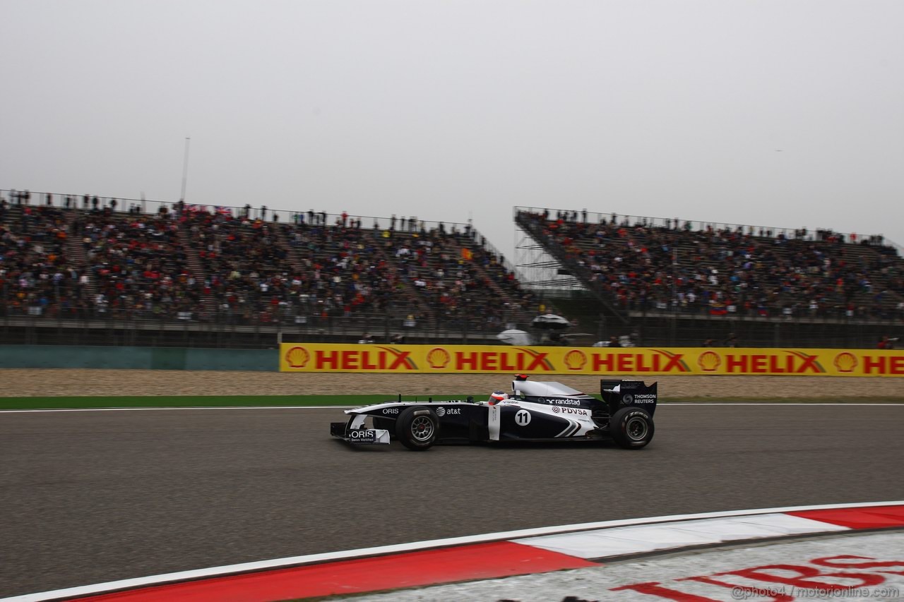 GP CINA, 16.04.2011- Qualifiche, Rubens Barrichello (BRA), Williams FW33