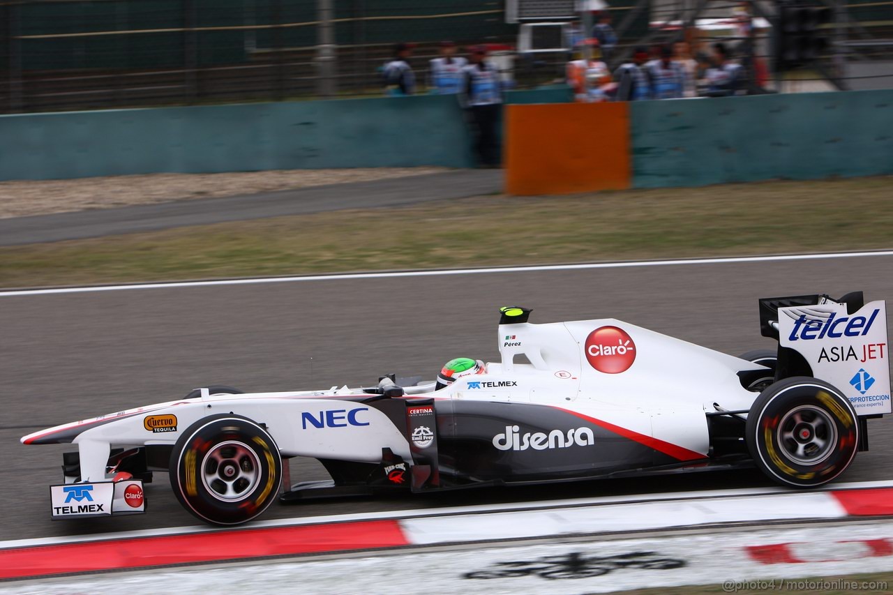 GP CINA, 16.04.2011- Qualifiche, Sergio Pérez (MEX), Sauber F1 Team C30 