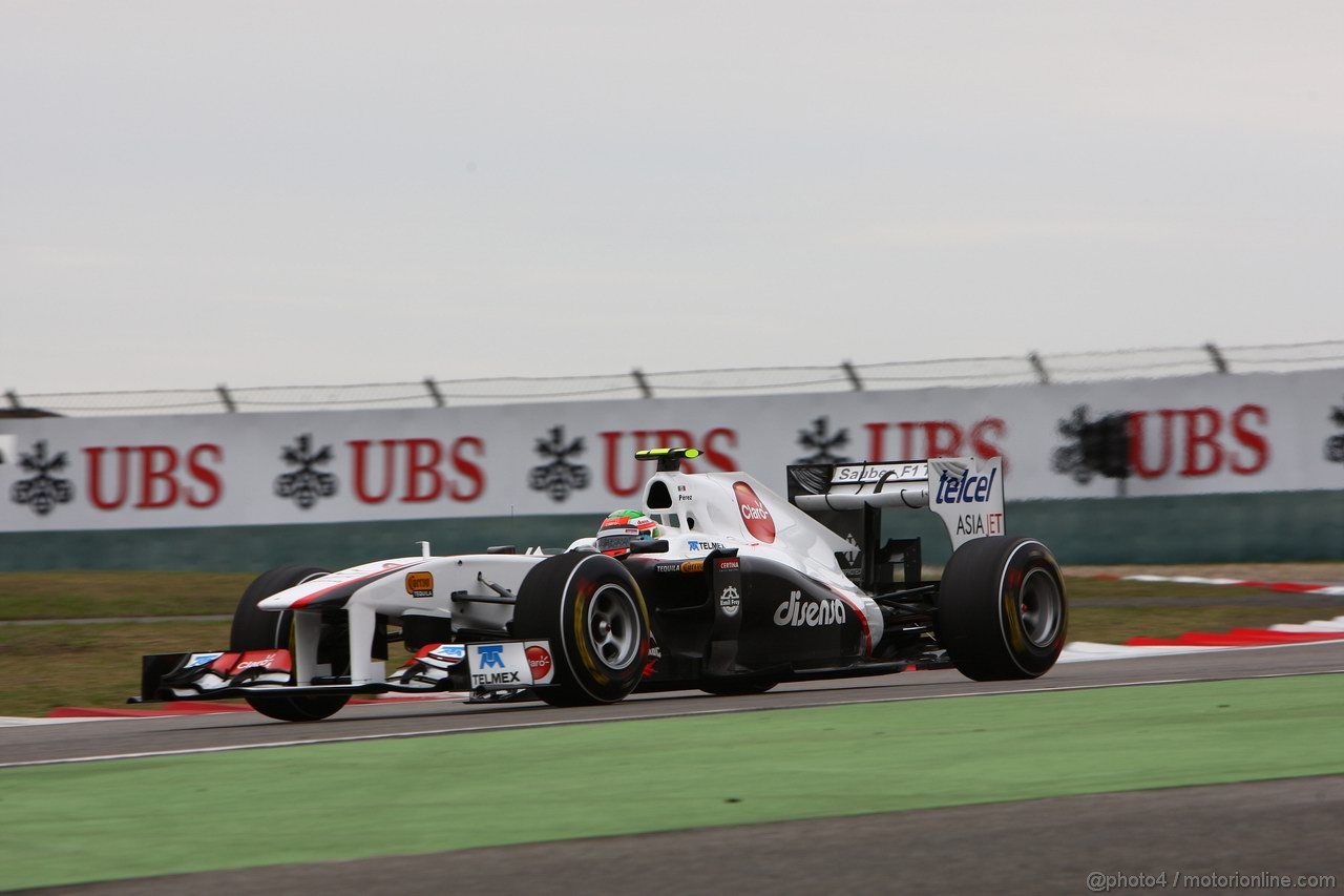 GP CINA, 16.04.2011- Qualifiche, Sergio Pérez (MEX), Sauber F1 Team C30 
