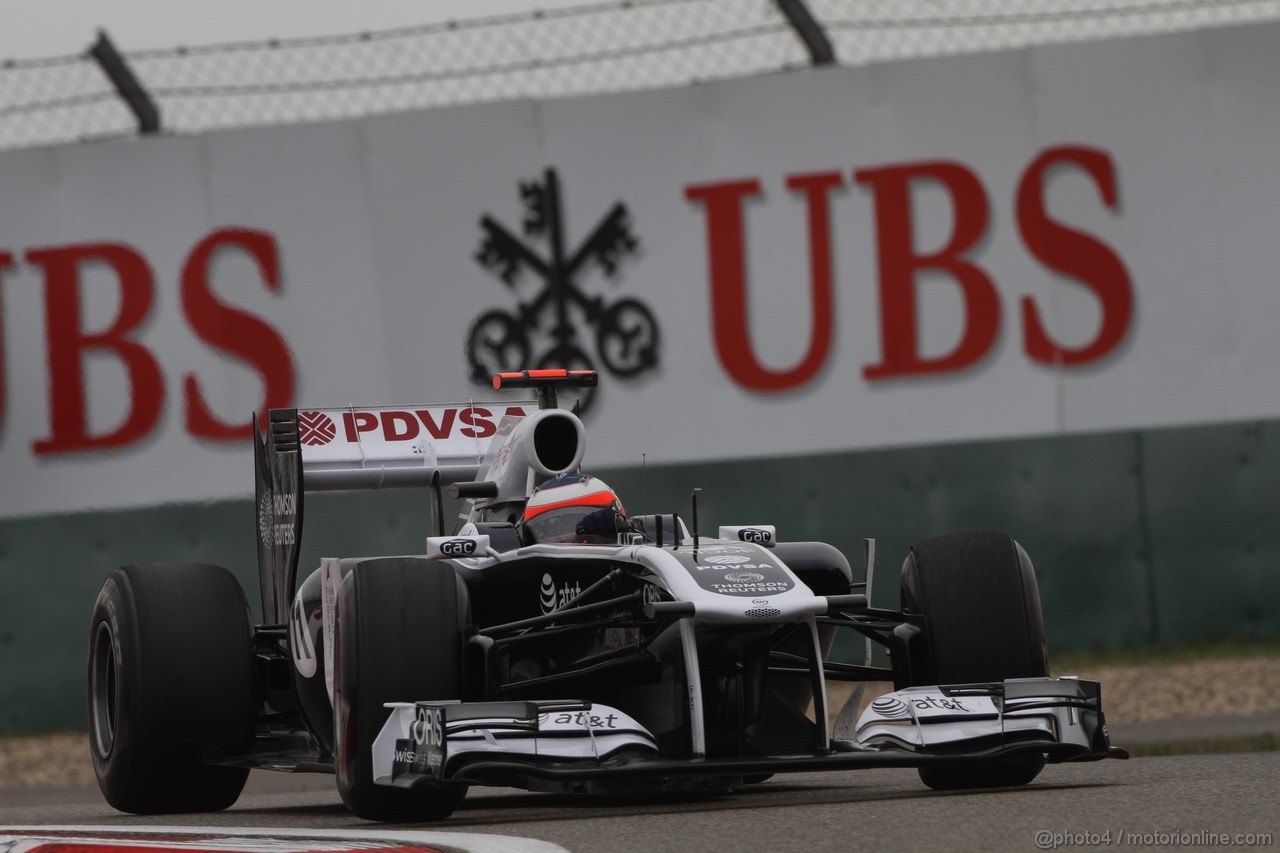 GP CINA, 16.04.2011- Qualifiche, Rubens Barrichello (BRA), Williams FW33 