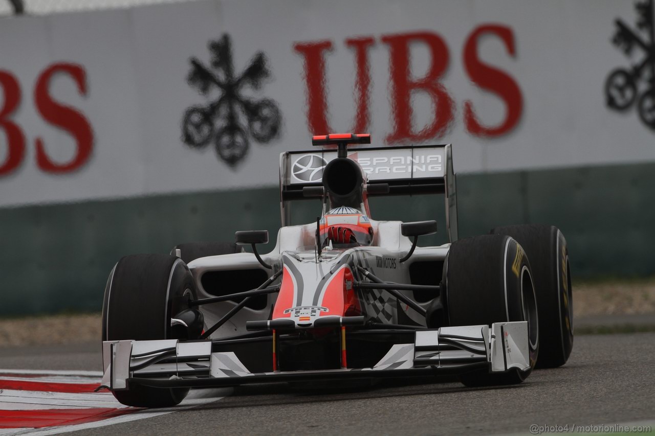 GP CINA, 16.04.2011- Qualifiche, Narain Karthikeyan (IND), Hispania Racing F1 Team, HRT