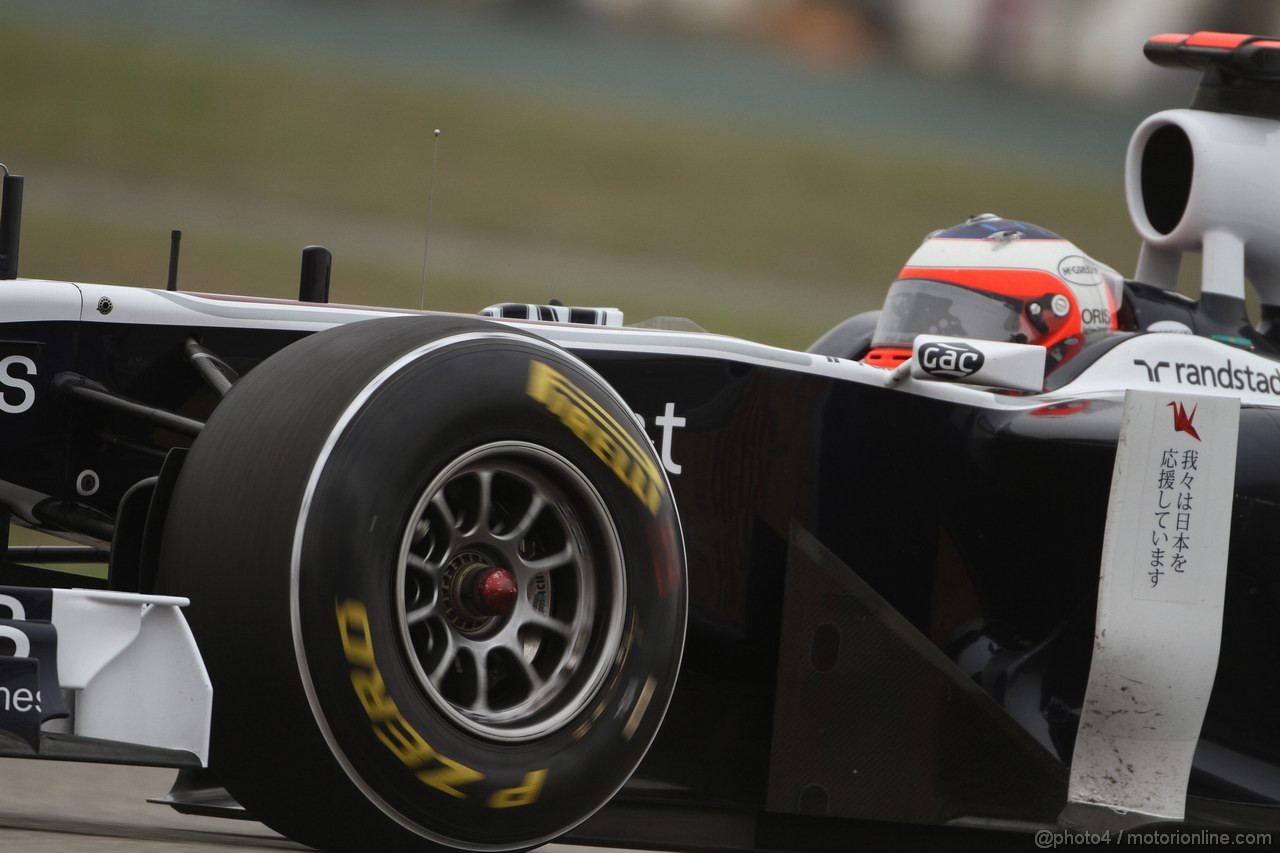 GP CINA, 16.04.2011- Qualifiche, Rubens Barrichello (BRA), Williams FW33 