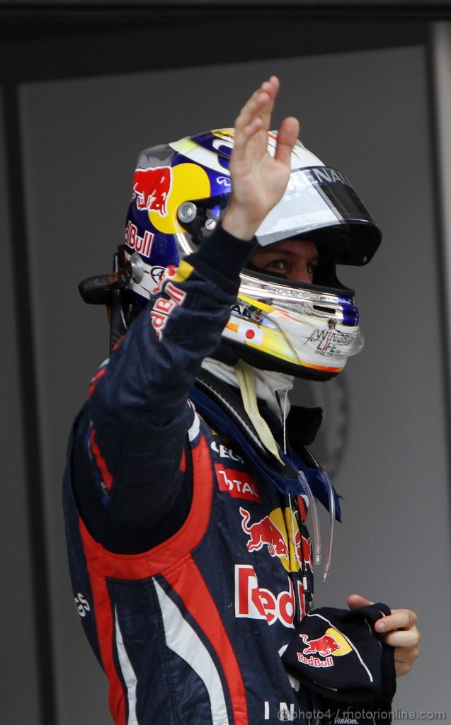 GP CINA, 16.04.2011- Qualifiche, Sebastian Vettel (GER), Red Bull Racing, RB7 pole position