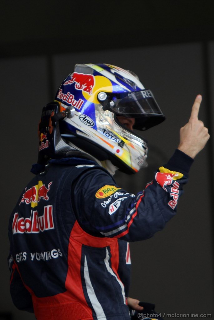 GP CINA, 16.04.2011- Qualifiche, Sebastian Vettel (GER), Red Bull Racing, RB7 pole position 