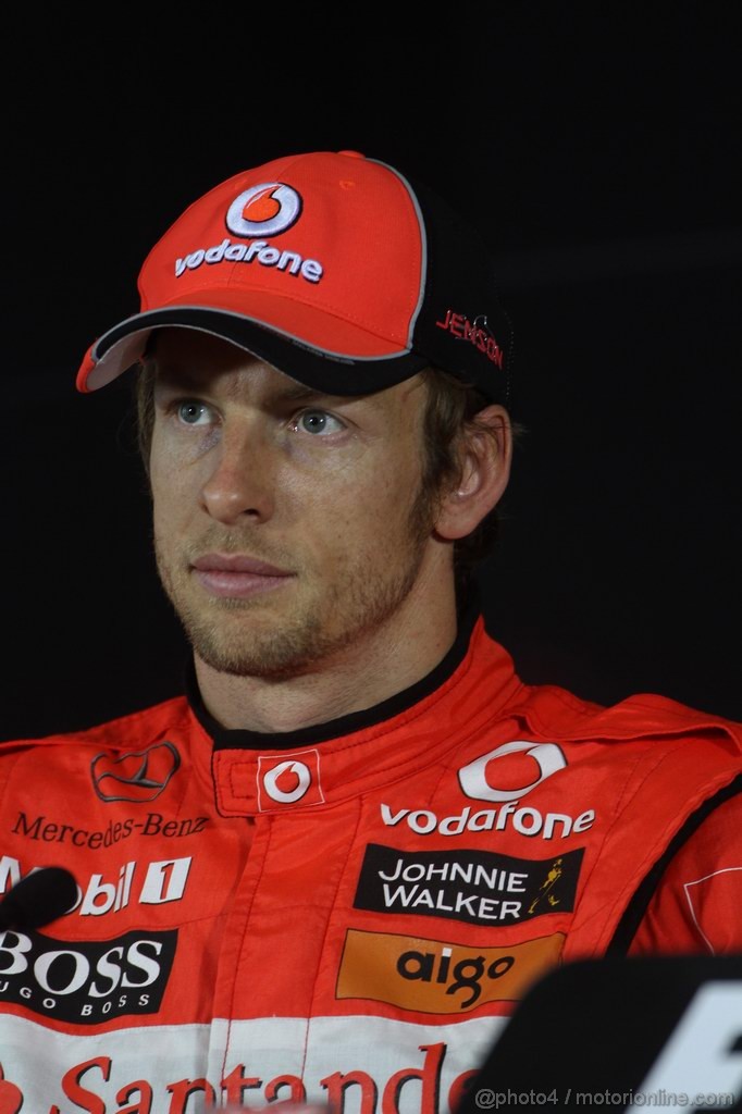 GP CINA, 16.04.2011- Qualifiche, Conferenza Stampa, Jenson Button (GBR), McLaren  Mercedes, MP4-26 