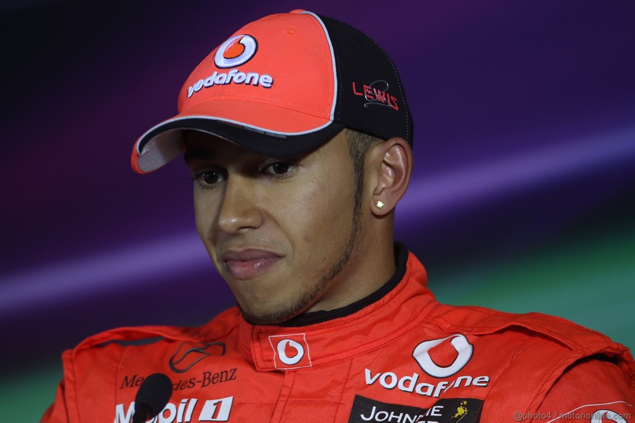 GP CINA, 16.04.2011- Qualifiche, Conferenza Stampa, Lewis Hamilton (GBR), McLaren Mercedes, MP4-26