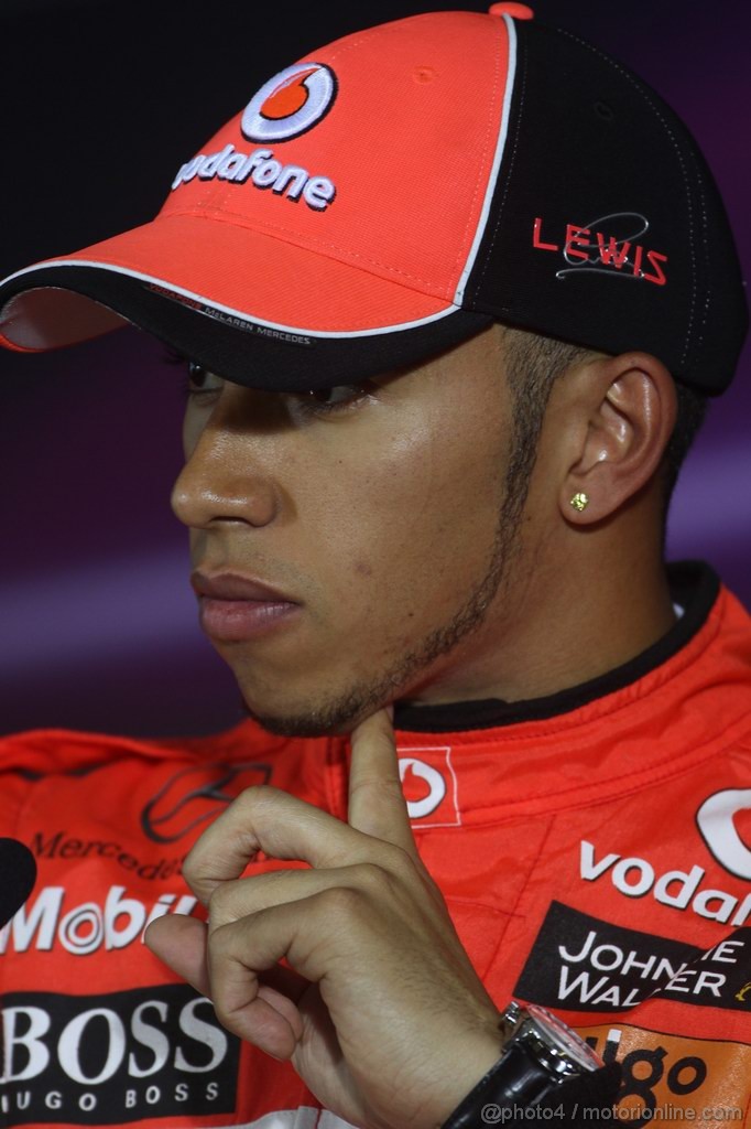 GP CINA, 16.04.2011- Qualifiche, Conferenza Stampa, Lewis Hamilton (GBR), McLaren  Mercedes, MP4-26 