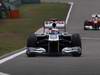 GP CINA, 16.04.2011- Saturday, Rubens Barrichello (BRA), Williams FW33 davanti a Felipe Massa (BRA), Ferrari, F-150 Italia 
