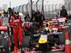 GP CINA, 16.04.2011- Qualifiche, Fernando Alonso (ESP), Ferrari, F-150 Italia e Sebastian Vettel (GER), Red Bull Racing, RB7 