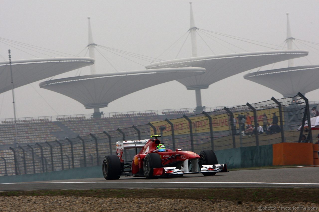 GP CINA, 15.04.2011- Prove Libere 1, Venerdi', Felipe Massa (BRA), Ferrari, F-150 Italia 