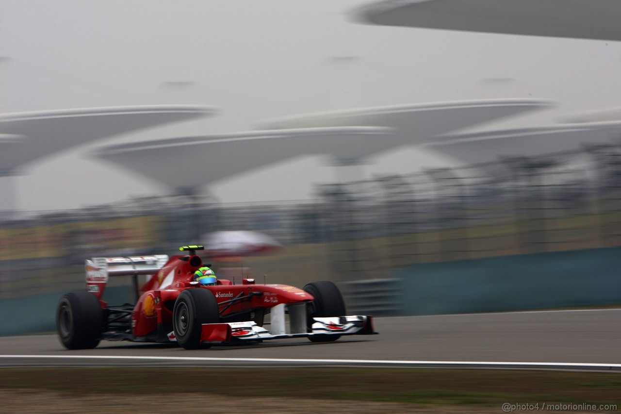 GP CINA, 15.04.2011- Prove Libere 1, Venerdi', Felipe Massa (BRA), Ferrari, F-150 Italia 