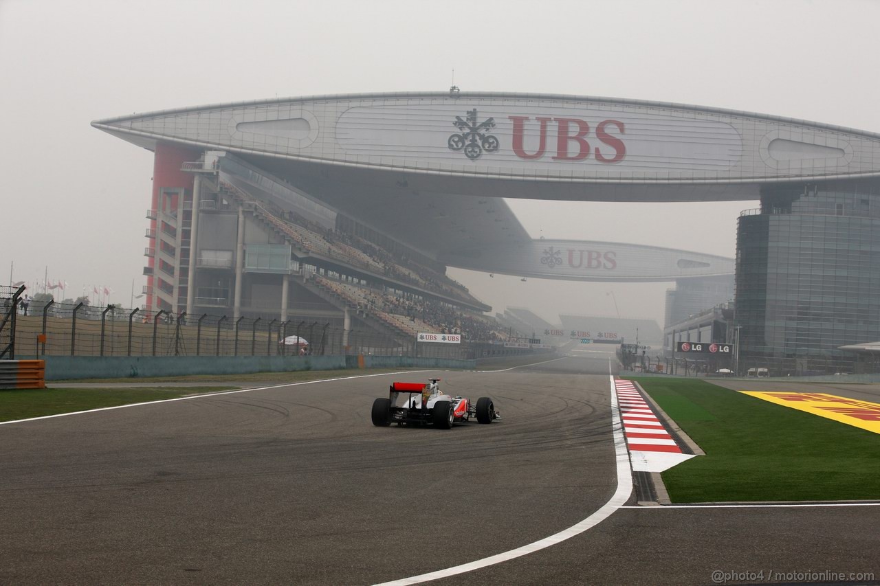 GP CINA, 15.04.2011- Prove Libere 1, Venerdi', Lewis Hamilton (GBR), McLaren  Mercedes, MP4-26 