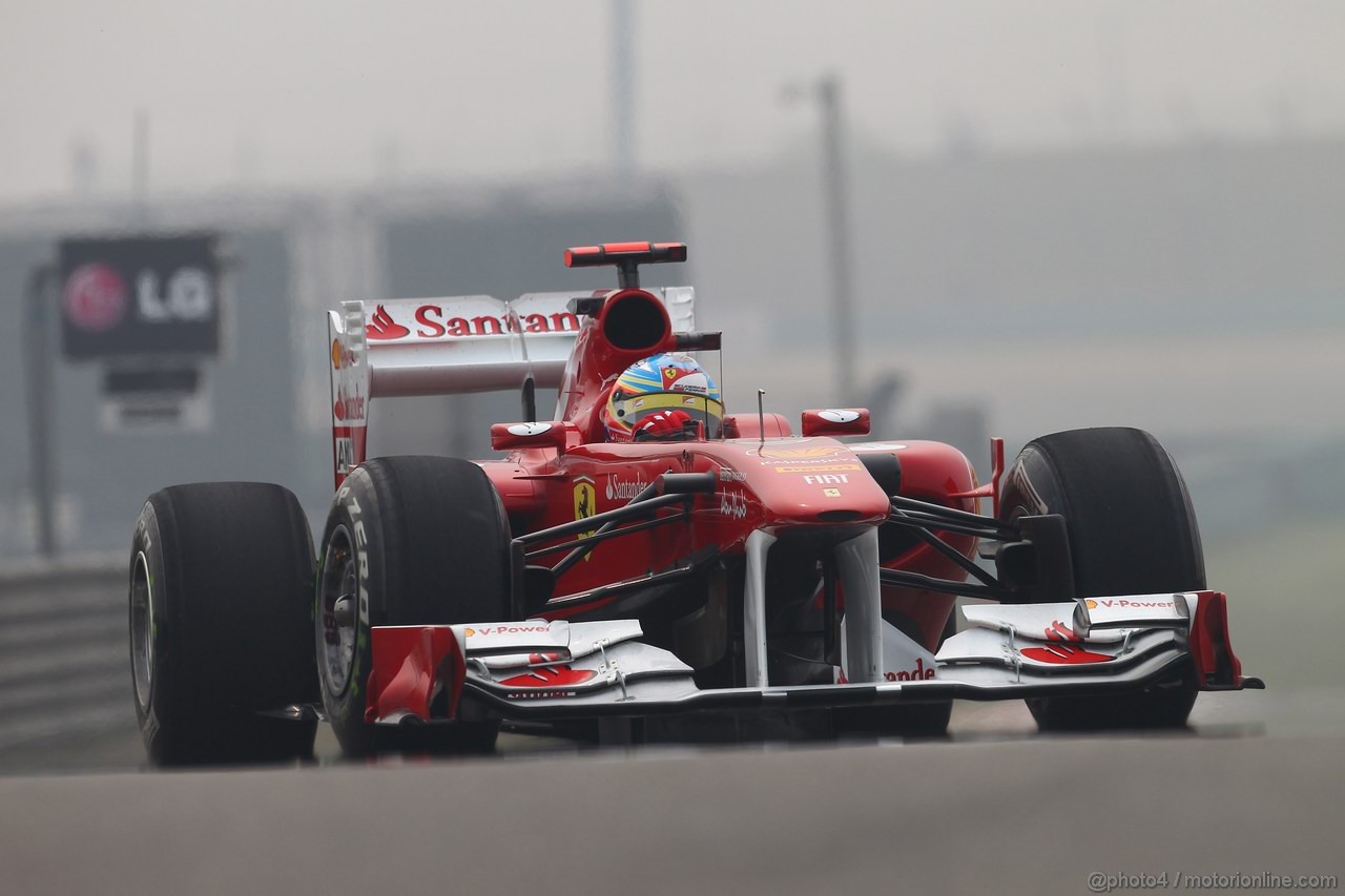 GP CINA, 15.04.2011- Prove Libere 1, Venerdi', Fernando Alonso (ESP), Ferrari, F-150 Italia