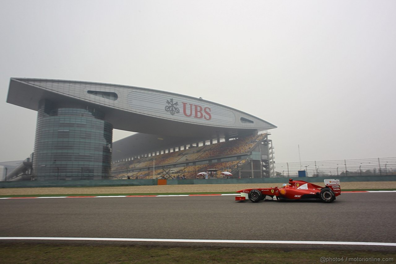 GP CINA, 15.04.2011- Prove Libere 1, Venerdi', Fernando Alonso (ESP), Ferrari, F-150 Italia , LEGAL NOTICE: THIS PICTURE IS NOT FOR CHINA