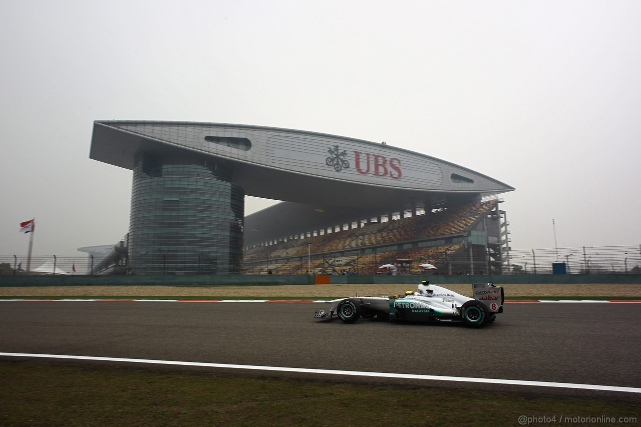 GP CINA, 15.04.2011- Prove Libere 1, Venerdi', Nico Rosberg (GER), Mercedes GP Petronas F1 Team, MGP W02 , LEGAL NOTICE: THIS PICTURE IS NOT FOR CHINA