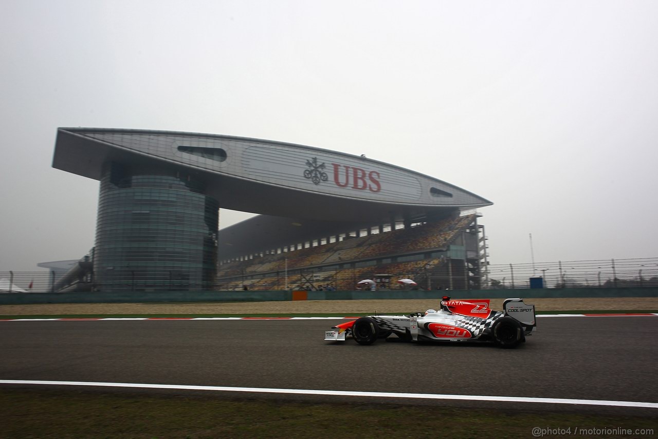 GP CINA, 15.04.2011- Prove Libere 1, Venerdi',Narain Karthikeyan (IND), Hispania Racing F1 Team, HRT , LEGAL NOTICE: THIS PICTURE IS NOT FOR CHINA