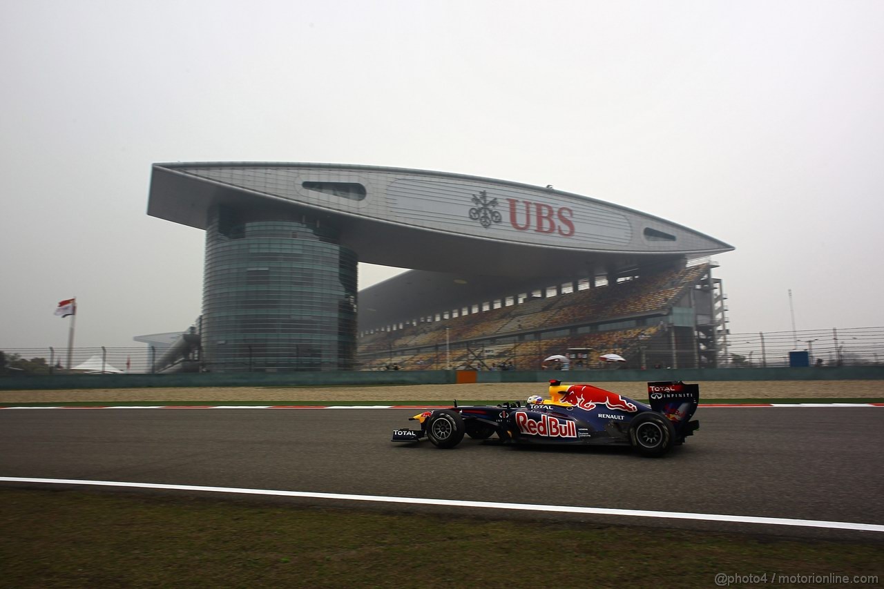 GP CINA, 15.04.2011- Prove Libere 1, Venerdi', Sebastian Vettel (GER), Red Bull Racing, RB7 , LEGAL NOTICE: THIS PICTURE IS NOT FOR CHINA