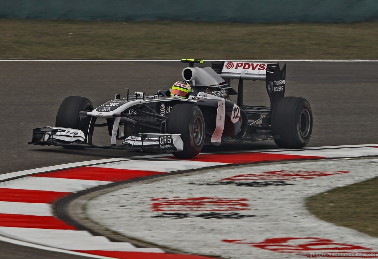 GP CINA, 15.04.2011- Prove Libere 1, Venerdi', Pastor Maldonado (VEN), Williams FW33 , LEGAL NOTICE: THIS PICTURE IS NOT FOR CHINA
