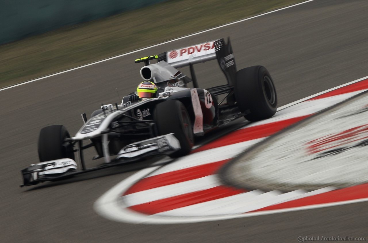 GP CINA, 15.04.2011- Prove Libere 1, Venerdi', Pastor Maldonado (VEN), Williams FW33 , LEGAL NOTICE: THIS PICTURE IS NOT FOR CHINA