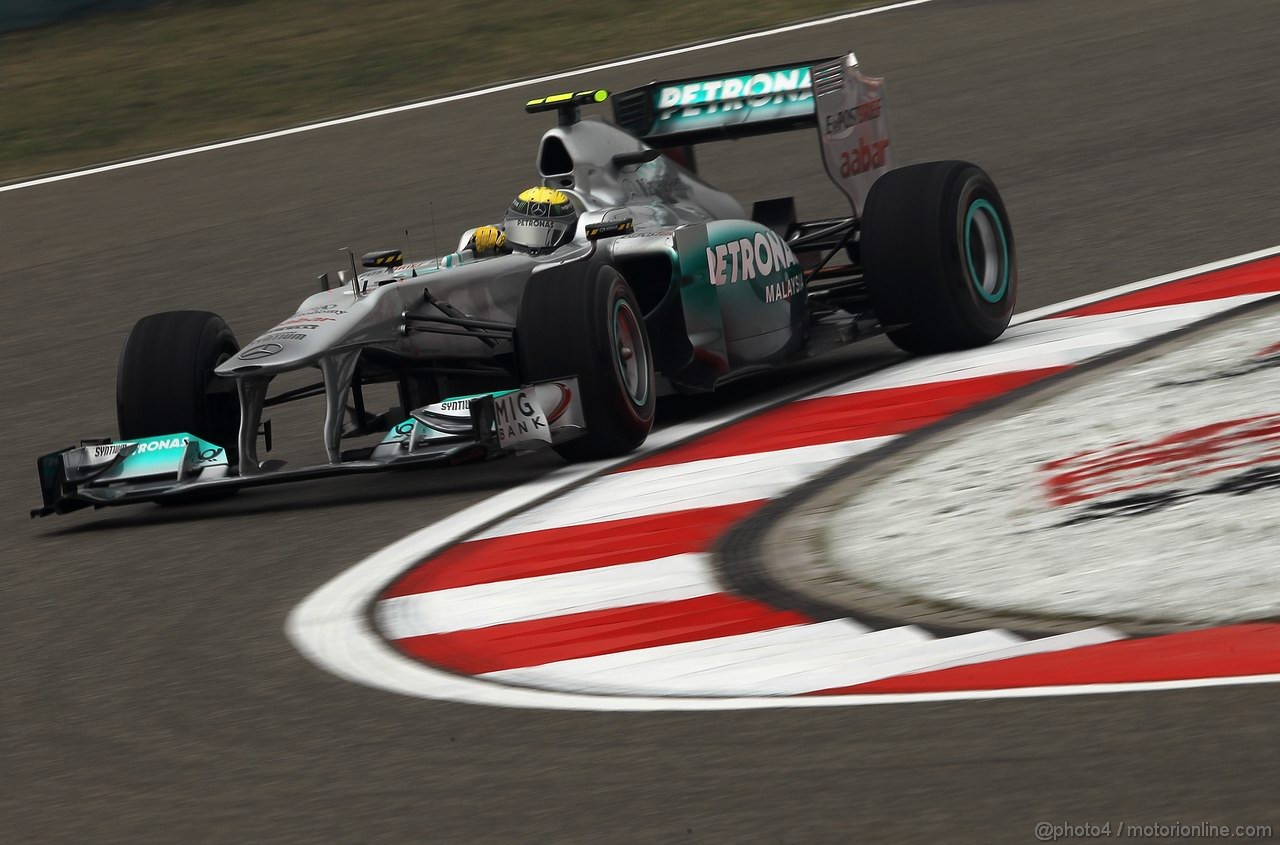 GP CINA, 15.04.2011- Prove Libere 1, Venerdi', Nico Rosberg (GER), Mercedes GP Petronas F1 Team, MGP W02 , LEGAL NOTICE: THIS PICTURE IS NOT FOR CHINA