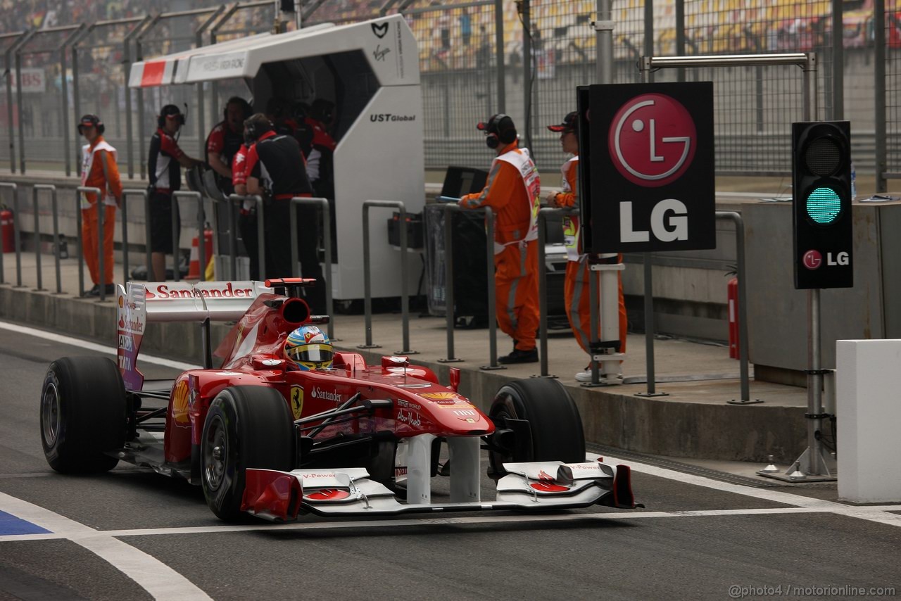 GP CINA, 15.04.2011- Prove Libere 1, Venerdi',Fernando Alonso (ESP), Ferrari, F-150 Italia  , LEGAL NOTICE: THIS PICTURE IS NOT FOR CHINA